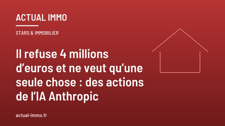 Il refuse 4 millions d’euros et ne veut qu’une seule chose : des actions de l’IA Anthropic
