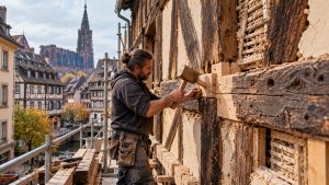 Maison alsacienne à Strasbourg : déménager un colombage de 1554