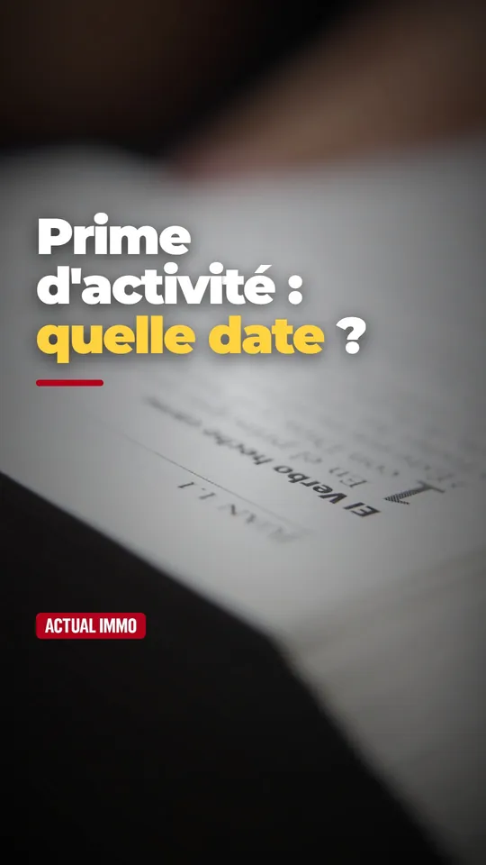 Vidéo : La prime d'activité d'octobre arrive le 5 novembre